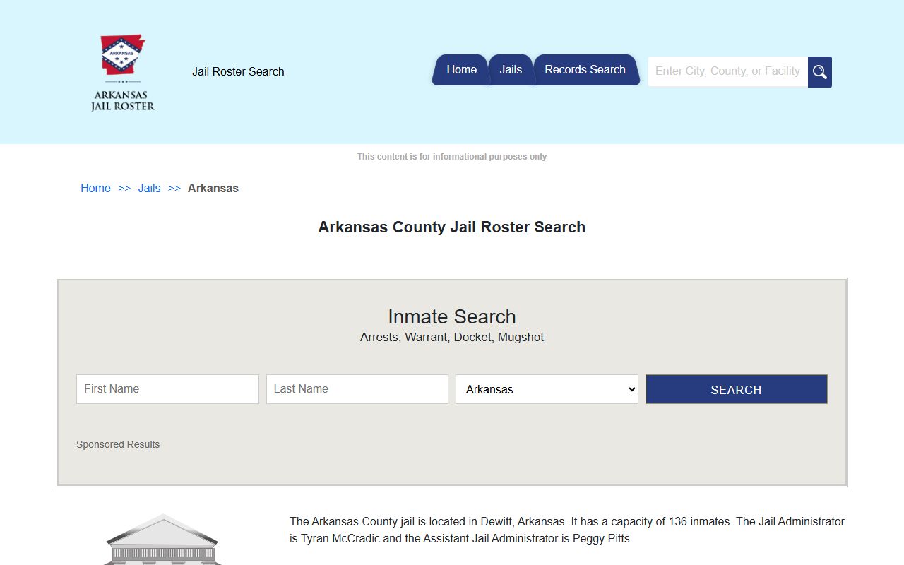 Arkansas County released inmates jail roster listing