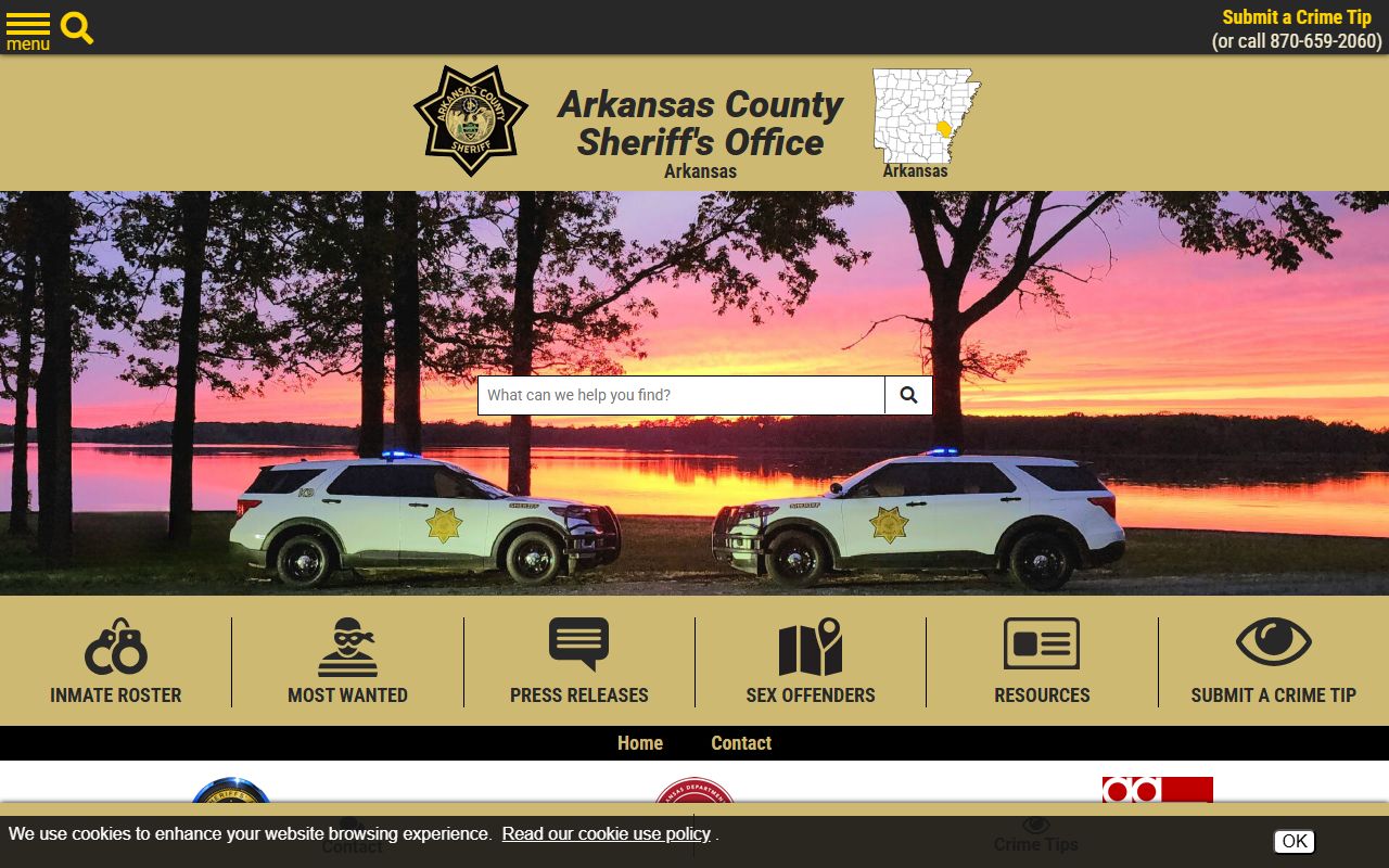 Arkansas County released inmates sheriff's office page