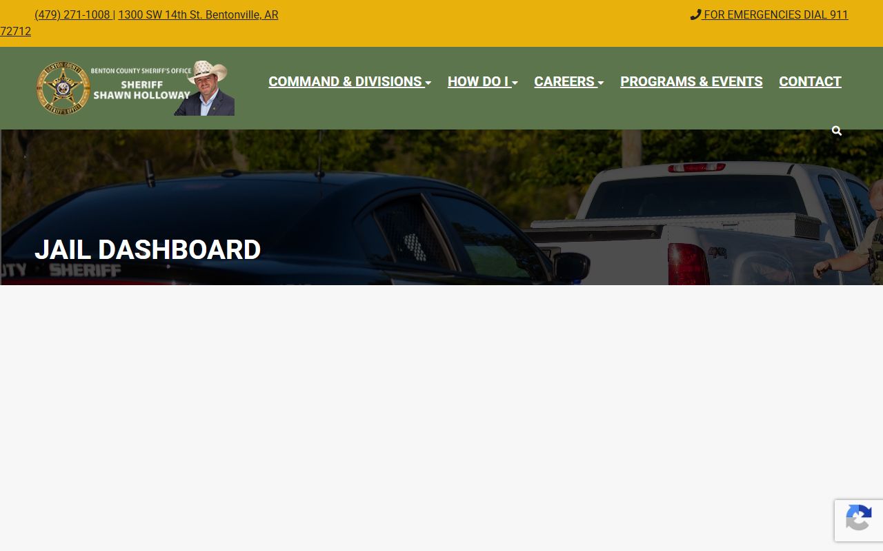 Benton County released inmates jail dashboard