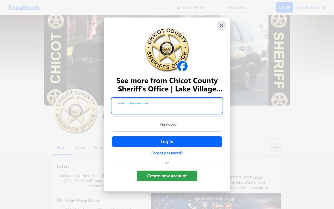 Chicot County released inmates sheriff's office Facebook page