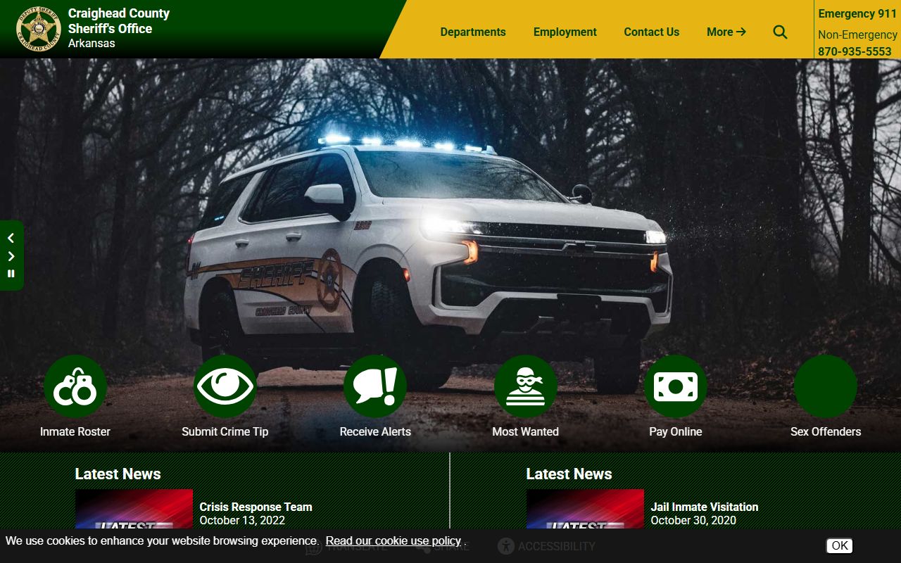 Craighead County released inmates sheriff's office in Jonesboro