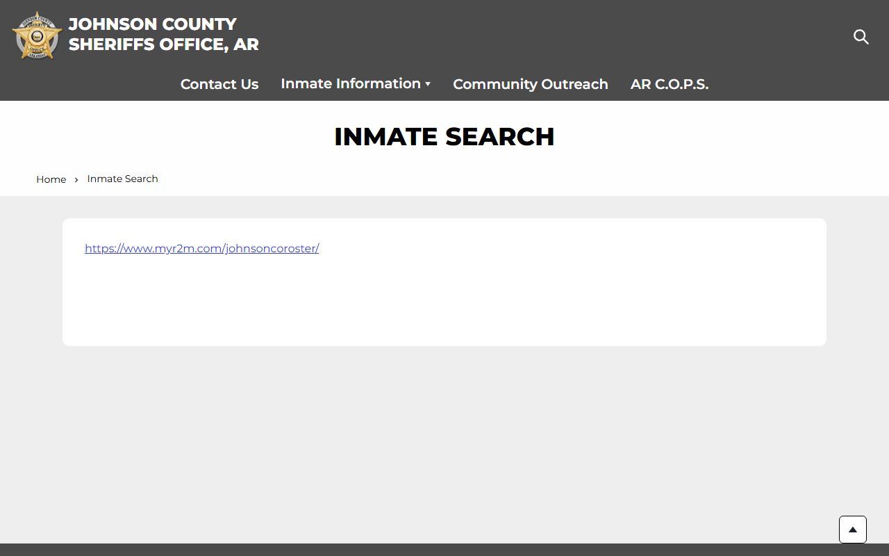 Johnson County released inmates inmate search roster