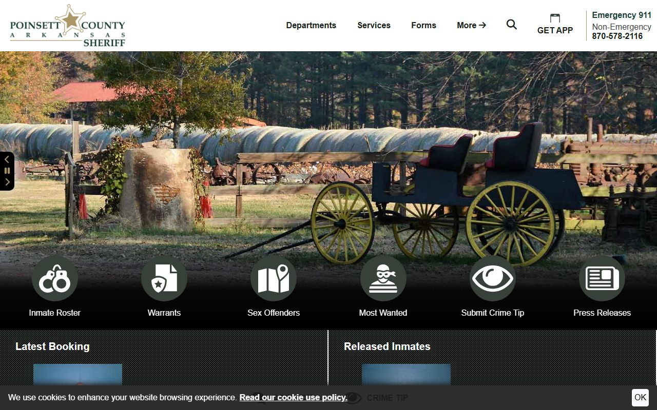 Poinsett County released inmates sheriff's office website in Harrisburg