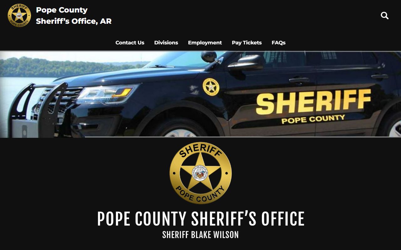 Pope County released inmates sheriff's office website in Russellville