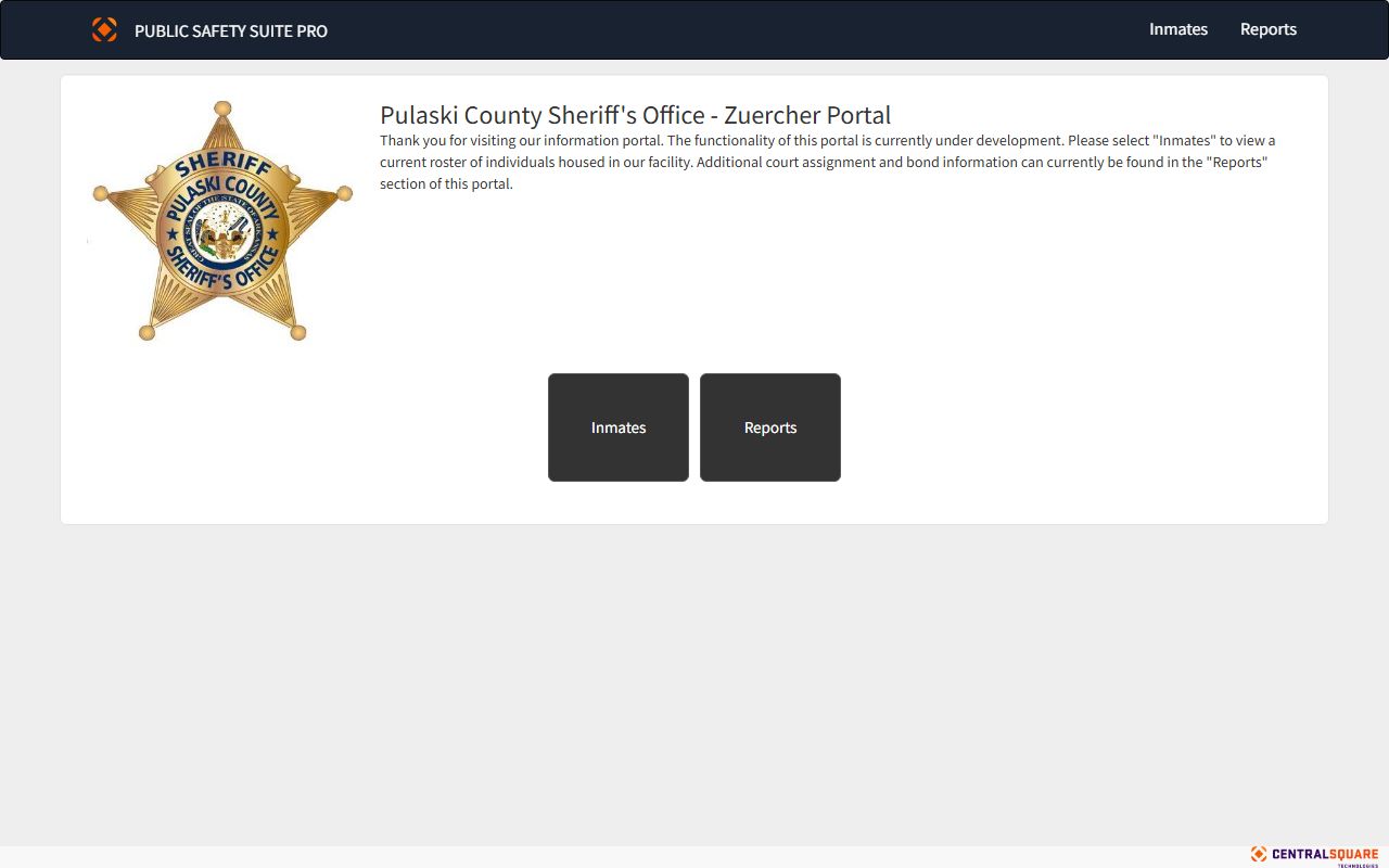Pulaski County released inmates Zuercher portal jail roster