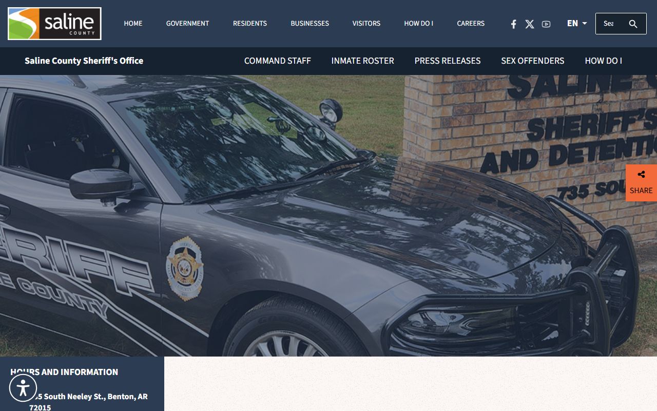 Saline County released inmates sheriff's office in Benton