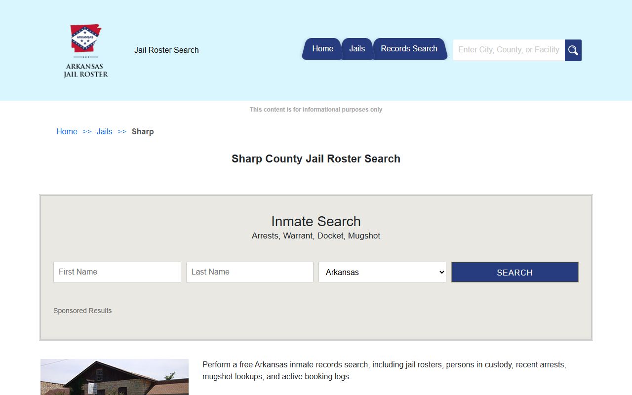 Sharp County released inmates jail roster in Ash Flat