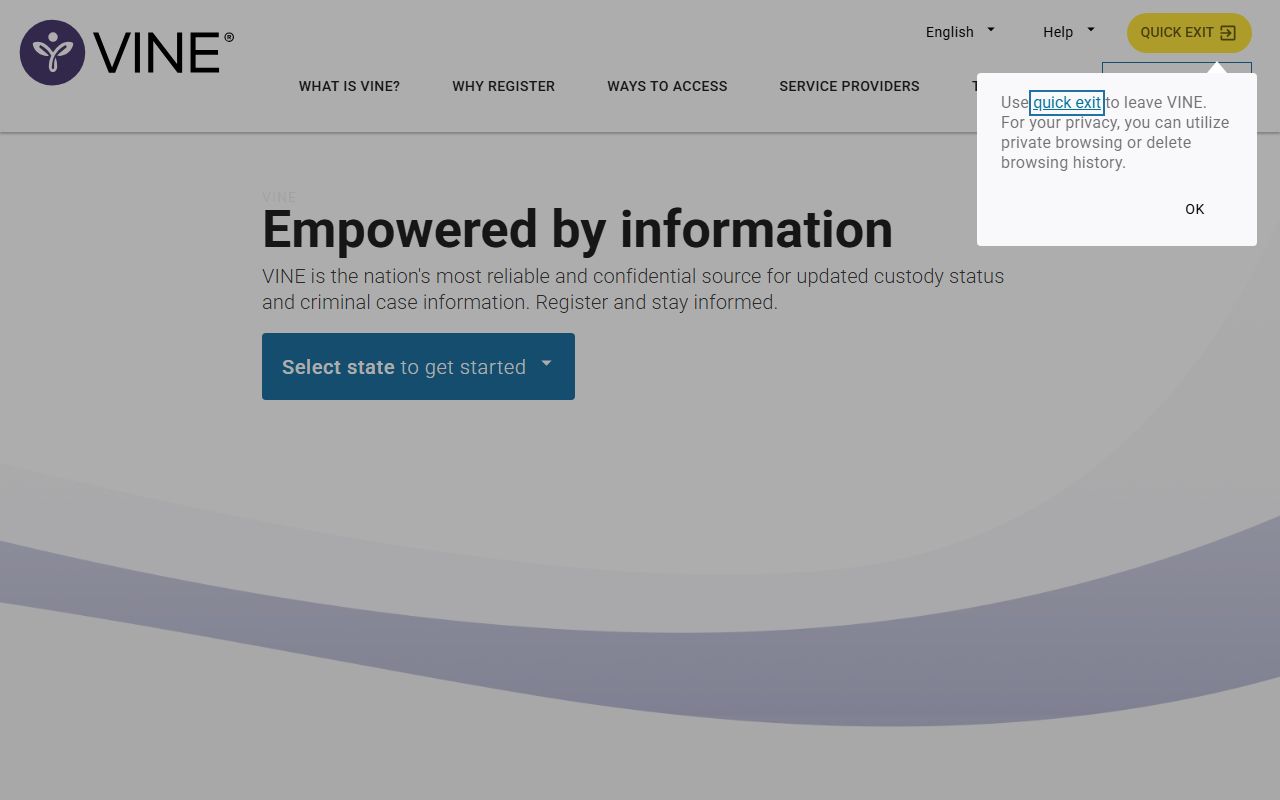 VINELink tracks Arkansas released inmates custody status